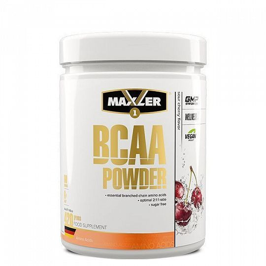 #MAXLER Аминокислоты BCAA 2:1:1 Powder без сахара 420гр Sour Cherry фото 1 — 65fit