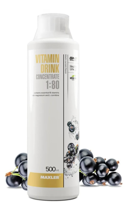 #MAXLER Vitamin Drink Concentrate 500 (Black Currant) фото 1 — 65fit