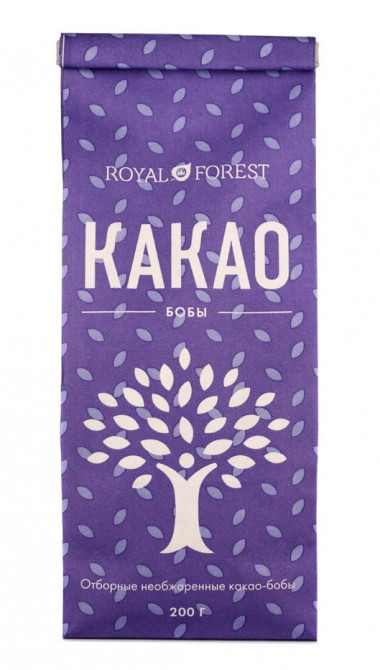 Какао-бобы 200гр, Royal Forest — 65fit