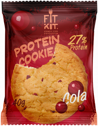 FIT KIT Protein Cookie Кола 40г/24 — 65fit