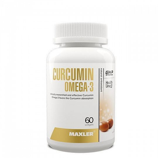 #MAXLER CURCUMIN Omega3 60 капсул фото 1 — 65fit