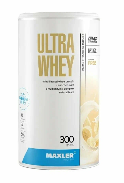 #Maxler Ultra Whey 300g Banana Milkshake фото 1 — 65fit