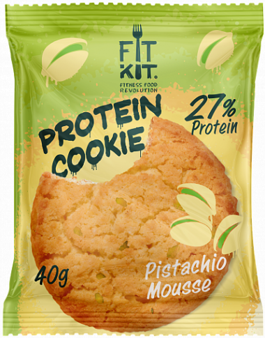 FIT KIT Protein Cookie Фисташковый мусс 40г/24 — 65fit