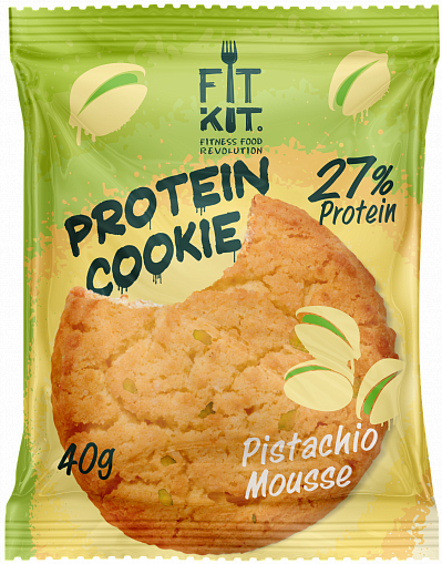 FIT KIT Protein Cookie Фисташковый мусс 40г/24 фото 1 — 65fit