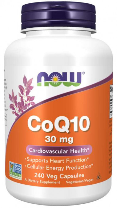 NOW CoQ10 30 mg 240 Veg Capsules — 65fit
