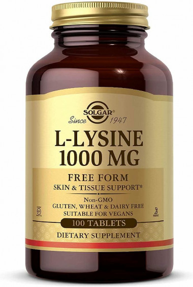 SOLGAR L-Lysine 1000 mg 100 tablets — 65fit