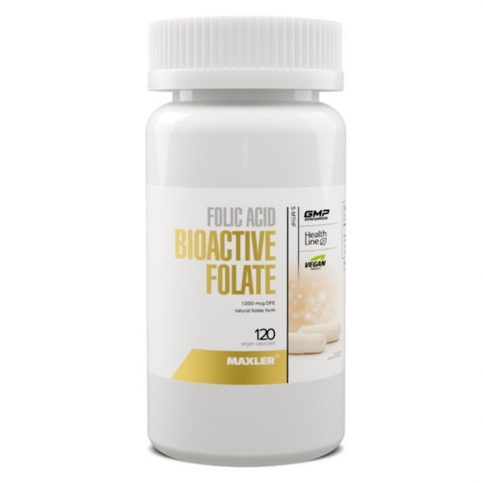 #MAXLER Folic Acid Bioactive Folate 120 caps фото 1 — 65fit