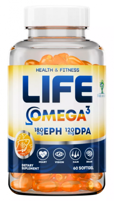 Omega-3 60 caps, Life — 65fit