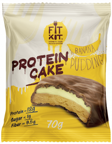 FIT KIT Protein Cake Банановый пудинг 70г/24 — 65fit