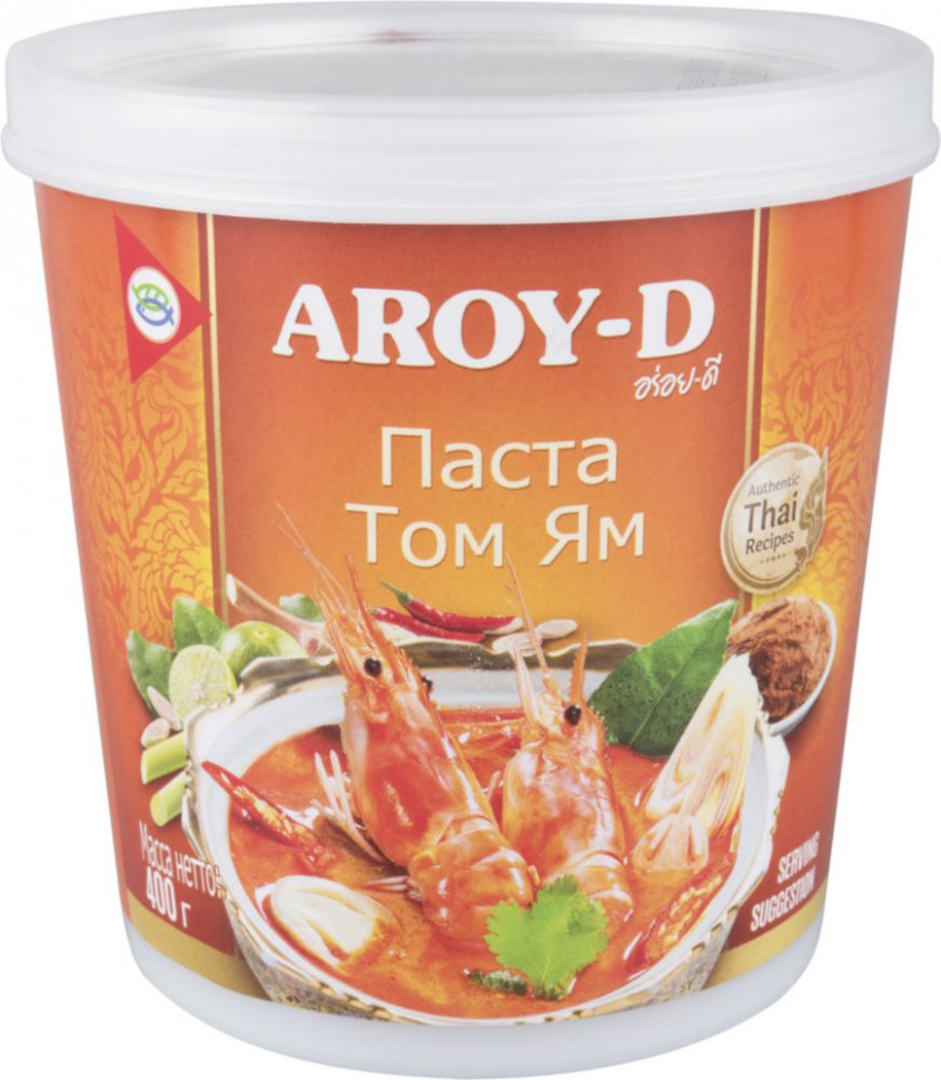 AROY-D Паста "Том Ям" банка, пластик 400г фото 1 — 65fit
