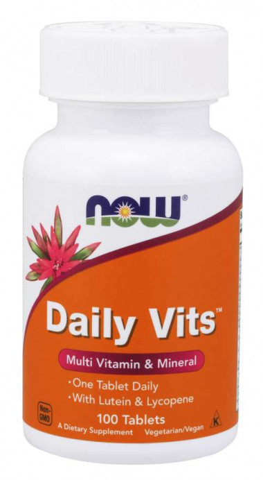 NOW Daily Vits™ Multi Vitamin &amp; Mineral 100 Tablets — 65fit