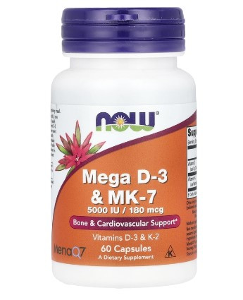 #NOW MEGA D-3 & MK-7 60 vcaps фото 1 — 65fit