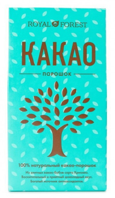 ROYAL FOREST Какао-порошок натуральный 200г — 65fit