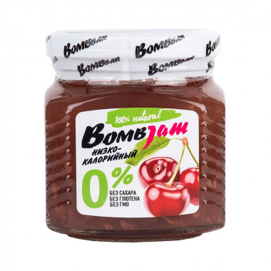 BOMBBAR Джем низкокалорийный BombJam &quot;Вишня&quot; 250г — 65fit