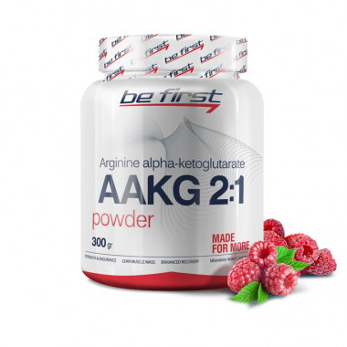 AAKG 2:1 Powder малина 200гр, BE FIRST — 65fit