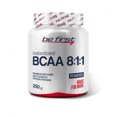 Аминокислоты BCAA 8:1:1 Instantized Без вкуса 250 гр, BE FIRST — 65fit