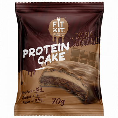FIT KIT Protein Cake Двойной шоколад 70г/24 — 65fit