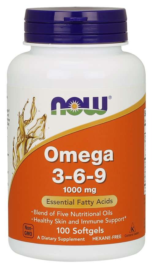 NOW Omega 3-6-9 1000 mg 100 Softgels фото 1 — 65fit