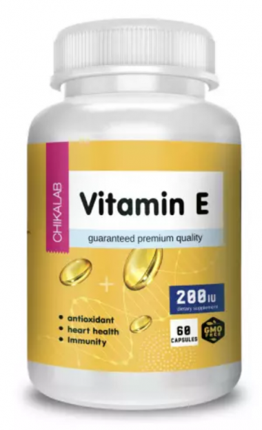 CHIKALAB Комплексная пищевая добавка &quot;Токоферол&quot; 60 капс — 65fit