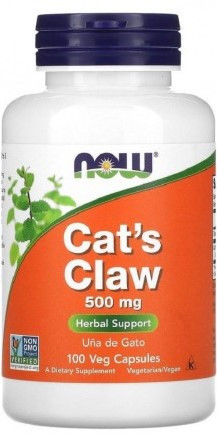 #NOW Cat`s Claw 500 mg 100 Capsules — 65fit