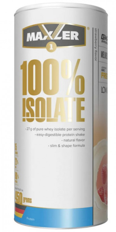 #MAXLER Isolate 450g Клубника — 65fit