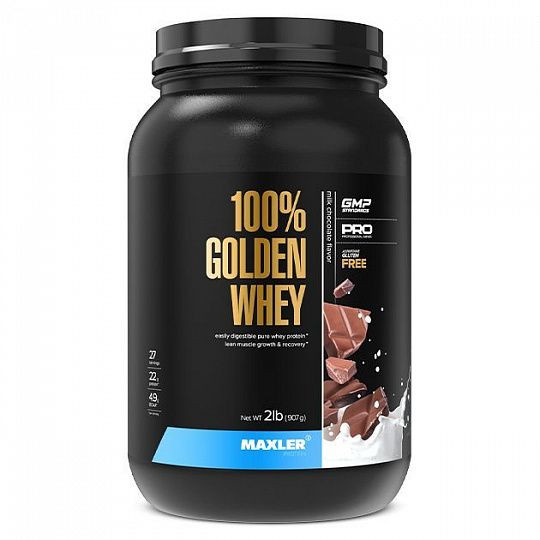 #Maxler Golden Whey 2lb  Chocolate фото 1 — 65fit