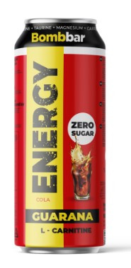 ТМ Bombbar Напиток безалкогольный тонизирующий газированный «L-Карнитин с Гуараной» «Кола» 0,5 — 65fit