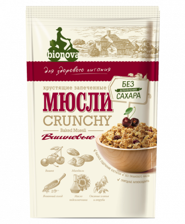 Гранола (Мюсли) Вишневая 400гр, Bionova — 65fit