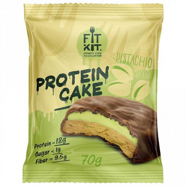 FIT KIT Protein Cake Фисташковый крем 70г/24 — 65fit