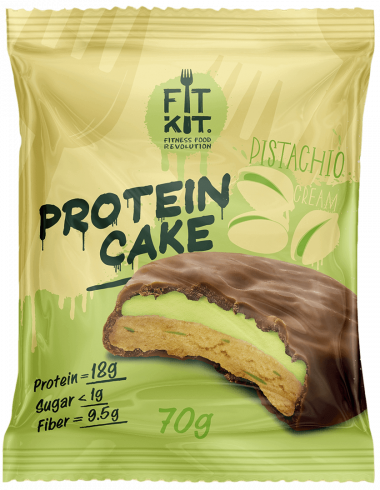 FIT KIT Protein Cake Фисташковый крем 70г/24 — 65fit