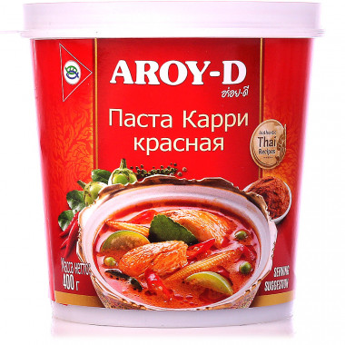 AROY-D Паста &quot;Карри красная&quot; банка, пластик 400г — 65fit