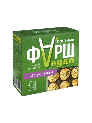 СИБИРСКАЯ® КЛЕТЧАТКА Фарш &quot;VEGAN&quot; Капустная 100г — 65fit