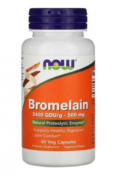 #NOW Bromelain 500 mg 120 Capsules — 65fit