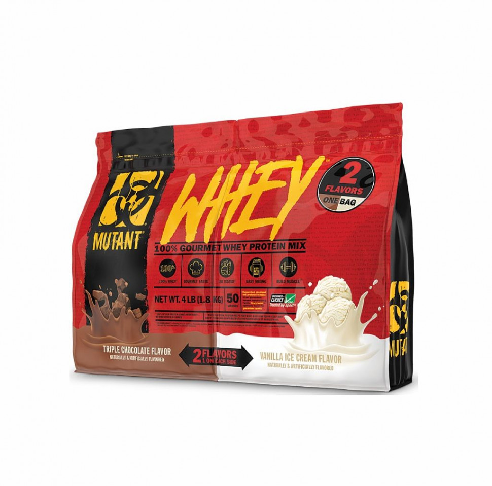 #Mutant Whey 4 ib Тройной шоколад+брауни с шоколадом фото 1 — 65fit