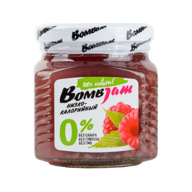 BOMBBAR Джем низкокалорийный BombJam &quot;Малина&quot; 250г — 65fit