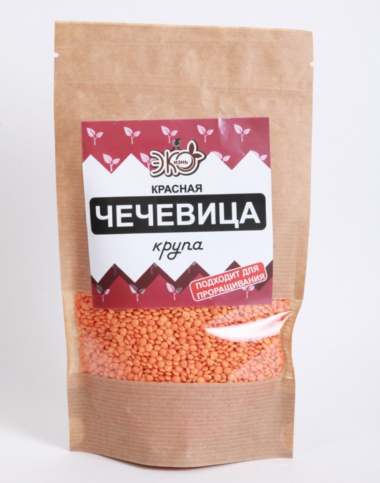 ЭКО-ЖИЗНЬ Крупа Чечевица красная (для проращивания) 250г — 65fit