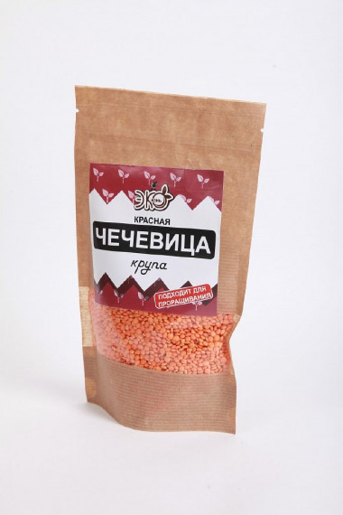 ЭКО-ЖИЗНЬ Крупа Чечевица красная (для проращивания) 250г — 65fit