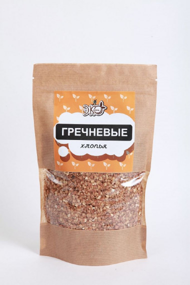 Хлопья гречневые 350гр, ЭкоЖизнь — 65fit
