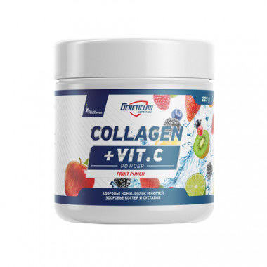 Сollagen Plus фруктовый пунш 225гр, GeneticLab — 65fit