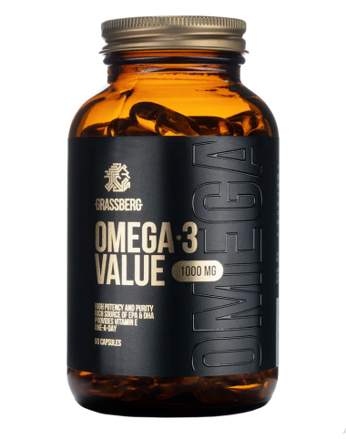 #GRASSBERG  Omega Value 1000mg 90 cap — 65fit