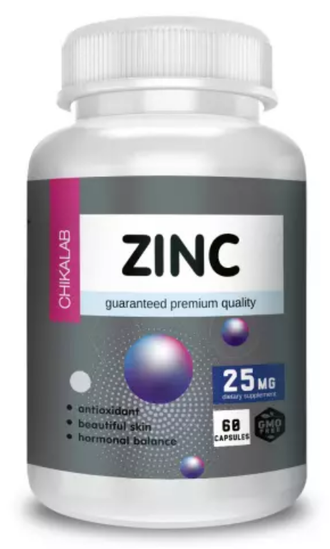 CHIKALAB Комплексная пищевая добавка "Цинк цитрат" 60 капс фото 1 &mdash; 65fit
