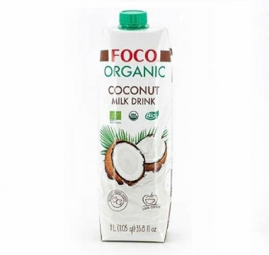 FOCO Кокосовый молочный напиток tetra pak 1л/12 — 65fit