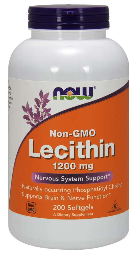 #NOW Lecithin 1200 mg 100 Softgels фото 1 — 65fit