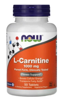 #NOW Carnitine Tartrate 1000mg 50tab — 65fit