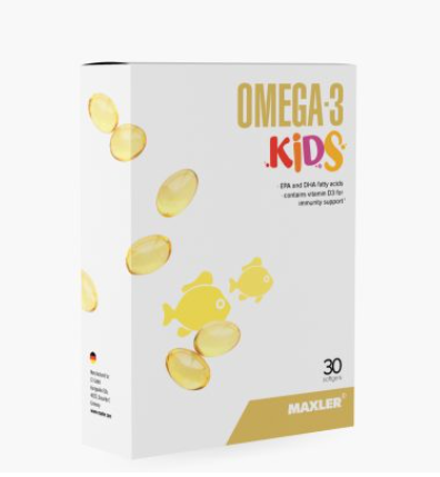 # MAXLER  Omega- 3 Kids 30 caps box фото 1 — 65fit