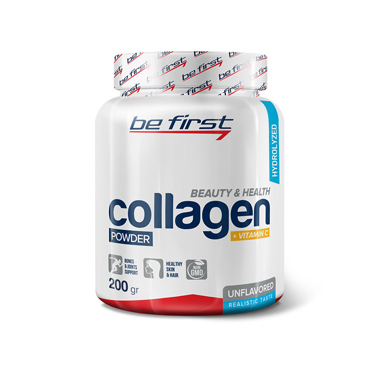 BE FIRST Collagen + vitamin C powder Без вкуса 200 г фото 1 — 65fit