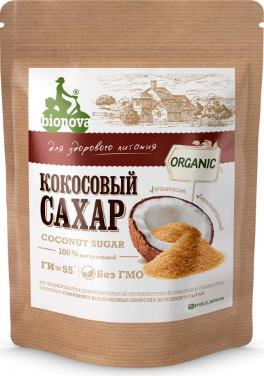 Кокосовый сахар 5гр, Bionova — 65fit