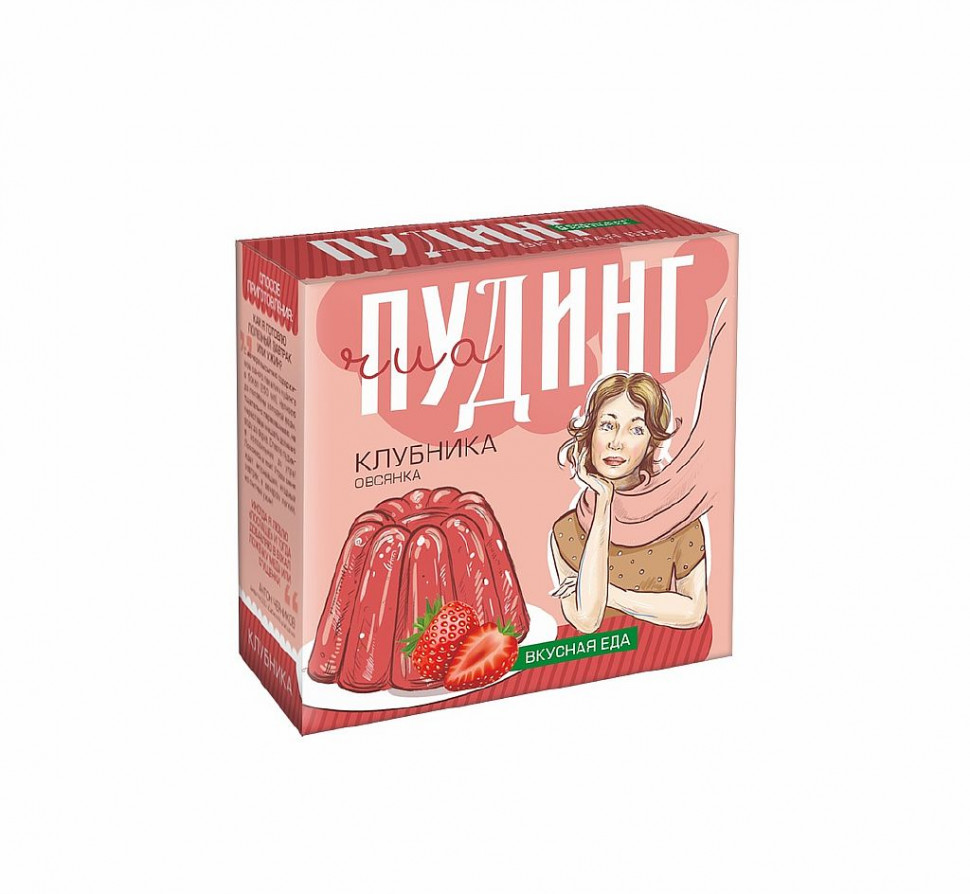 СИБИРСКАЯ® КЛЕТЧАТКА Десерт сухой "ЧИА ПУДИНГ" Клубника 2 порции по 28г фото 1 — 65fit