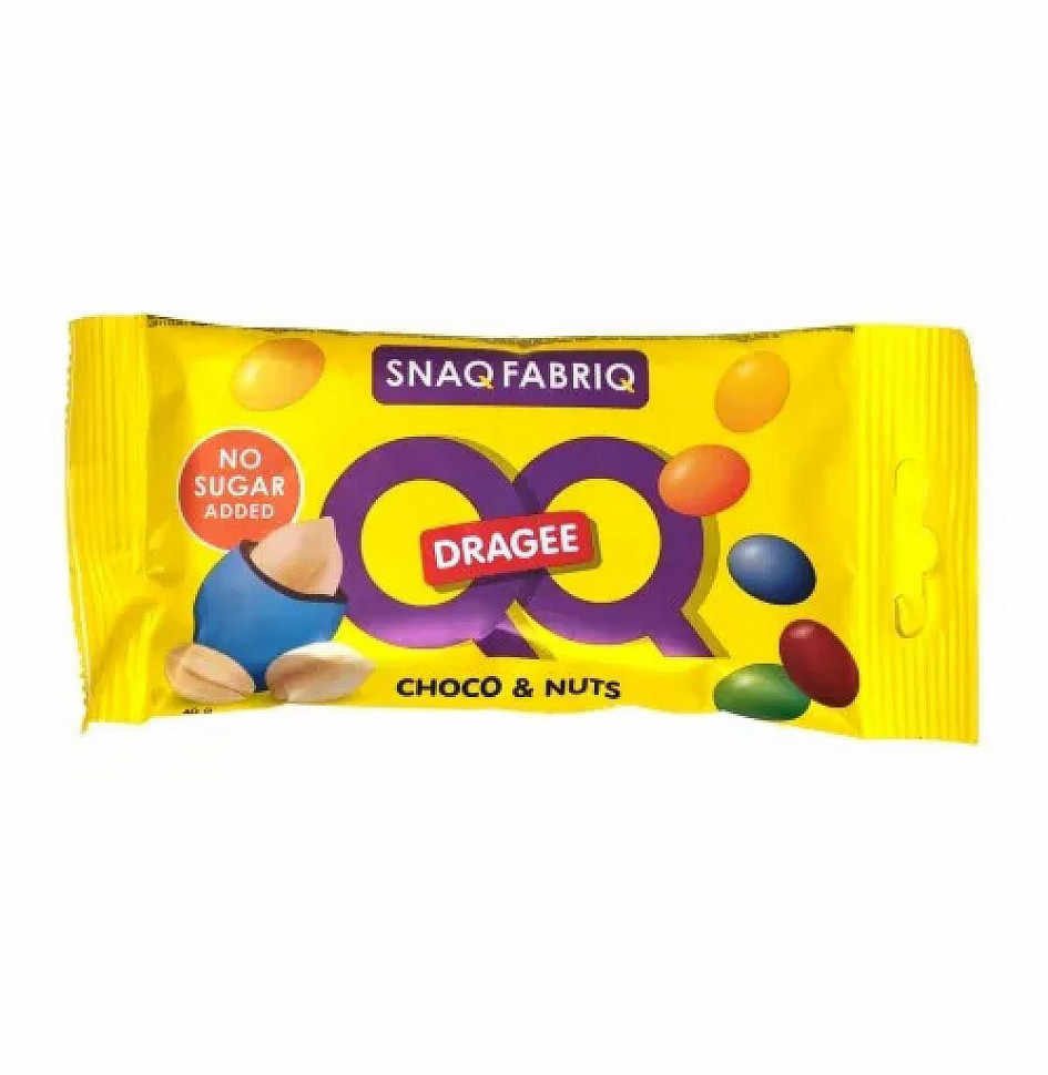 SNAQ FABRIQ Драже с арахисом и молочным шоколадом, покрытое разноцветной глазурью 40г фото 1 — 65fit
