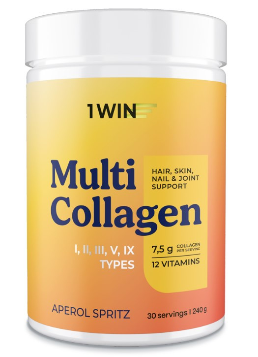 1WIN Коллаген комплекс MULTI, Апероль, 240г, 30пор., бад фото 1 — 65fit